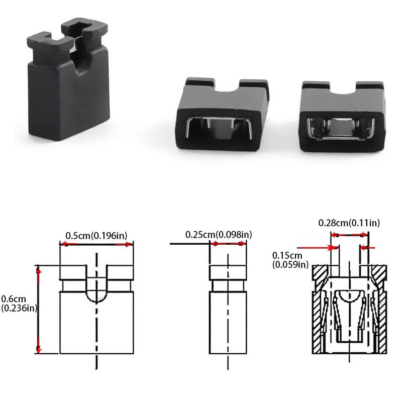 Gikfun جيكفون ميني ميكرو جمبر لأردوينو (عبوة من 50 قطعة) EK1025 - Image 2